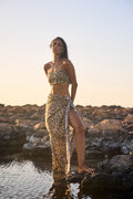 Safari Print Voile Cami Top, front view