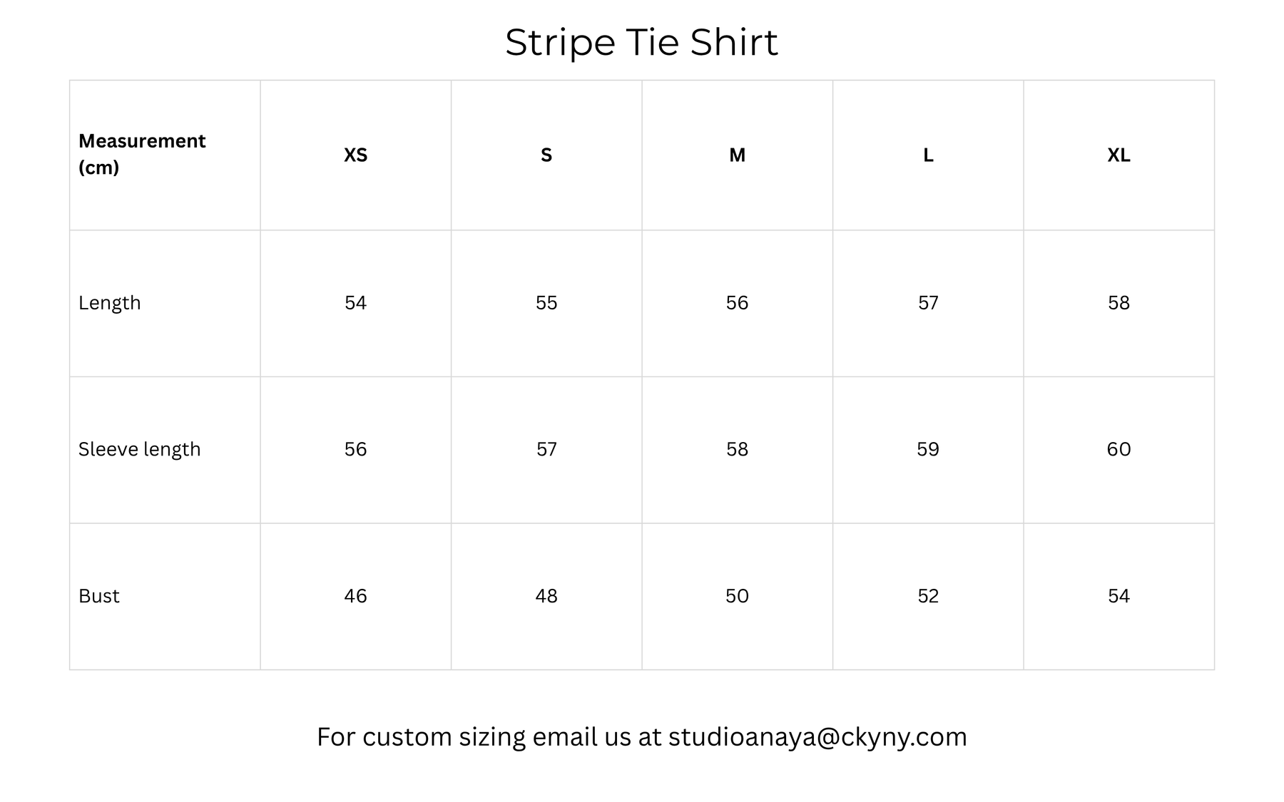 Size guide