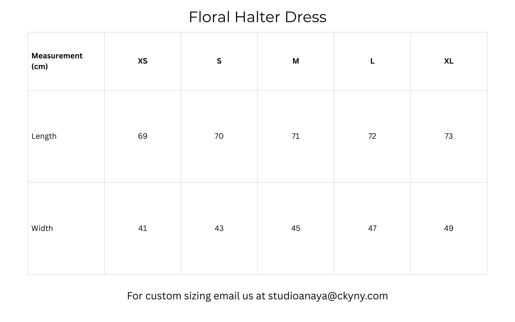 Size guide