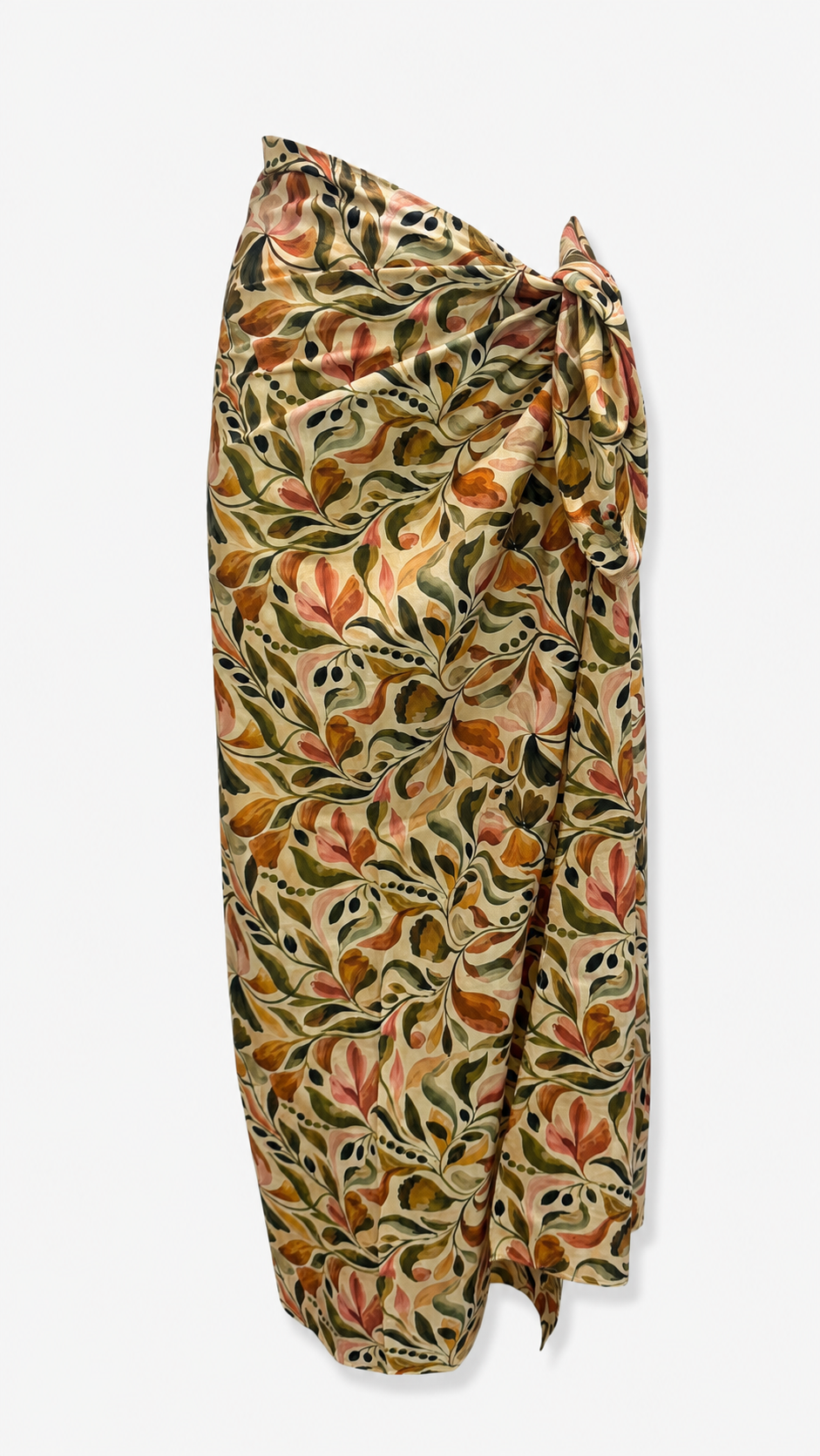 Floral Print Voile Beach Cover Up, product shot