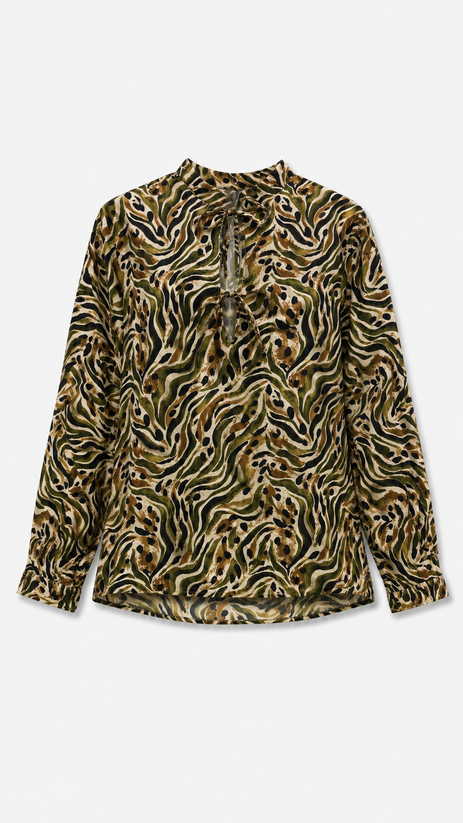 Safari Printed Voile Shirt, front product shot