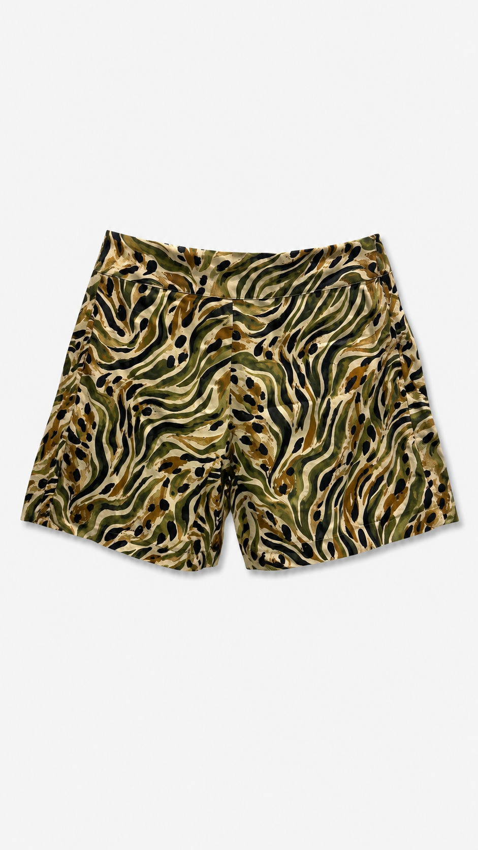 Safari Print Voile Short, front product shot