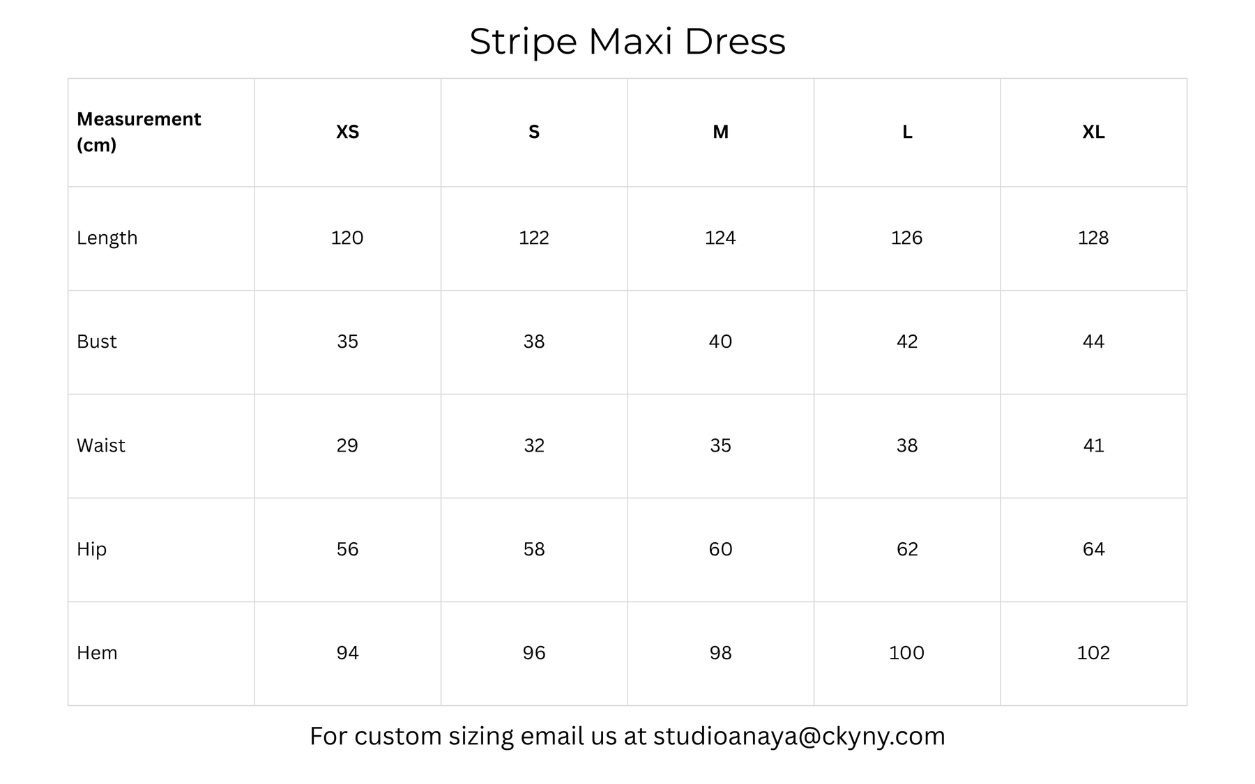 Size guide